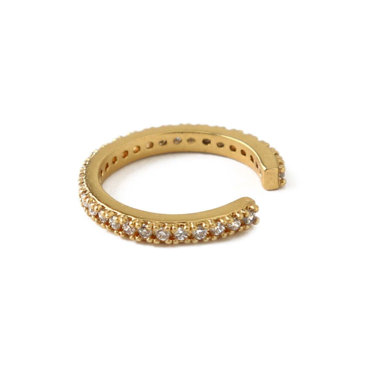 Bree – Manchon de orelha dourado com cristais