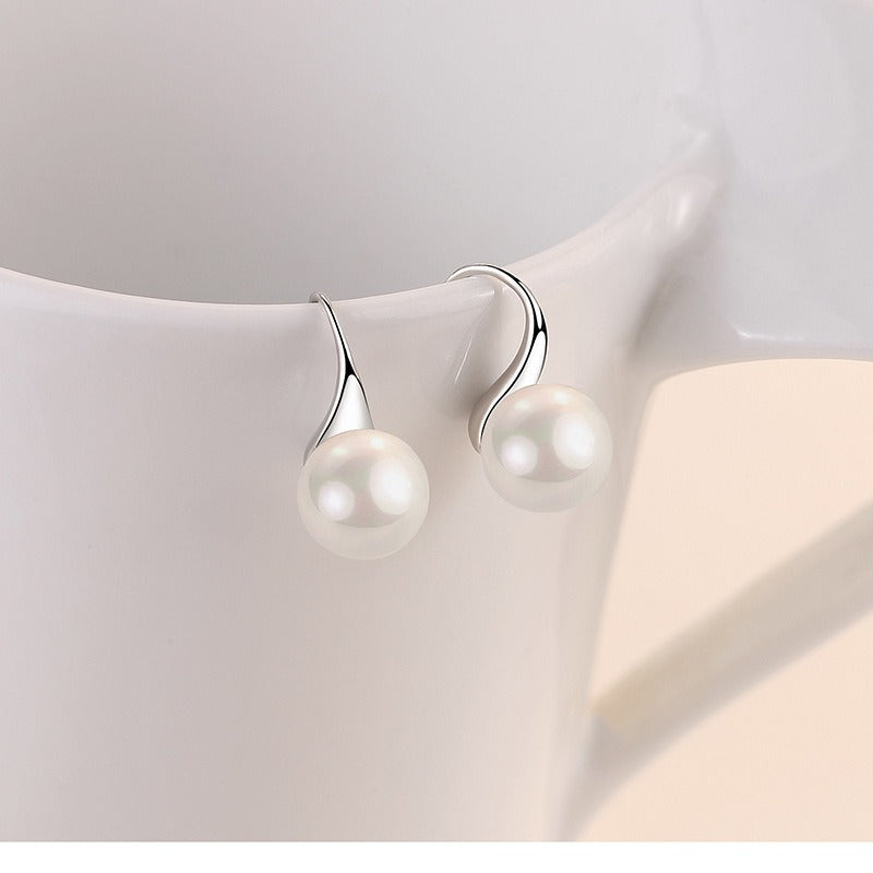 Cess – Brincos vintage com pérolas elegantes