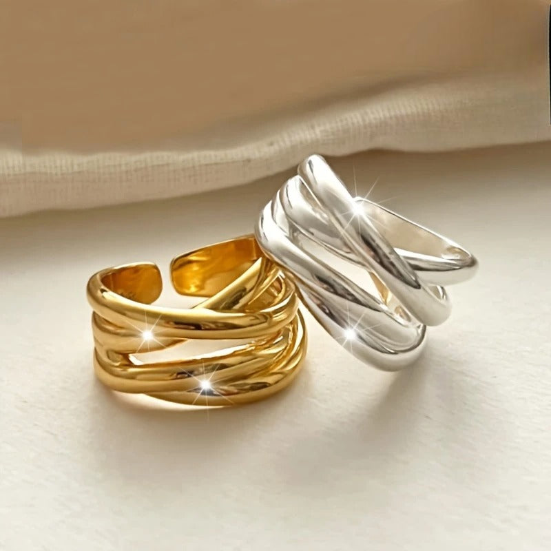 Riley – Bague geométrica Amor romântico