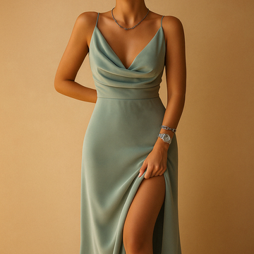 Vestido Maxi Feminino Sofisticado – Vestido Longo Elegante para Festas, Eventos & Verão