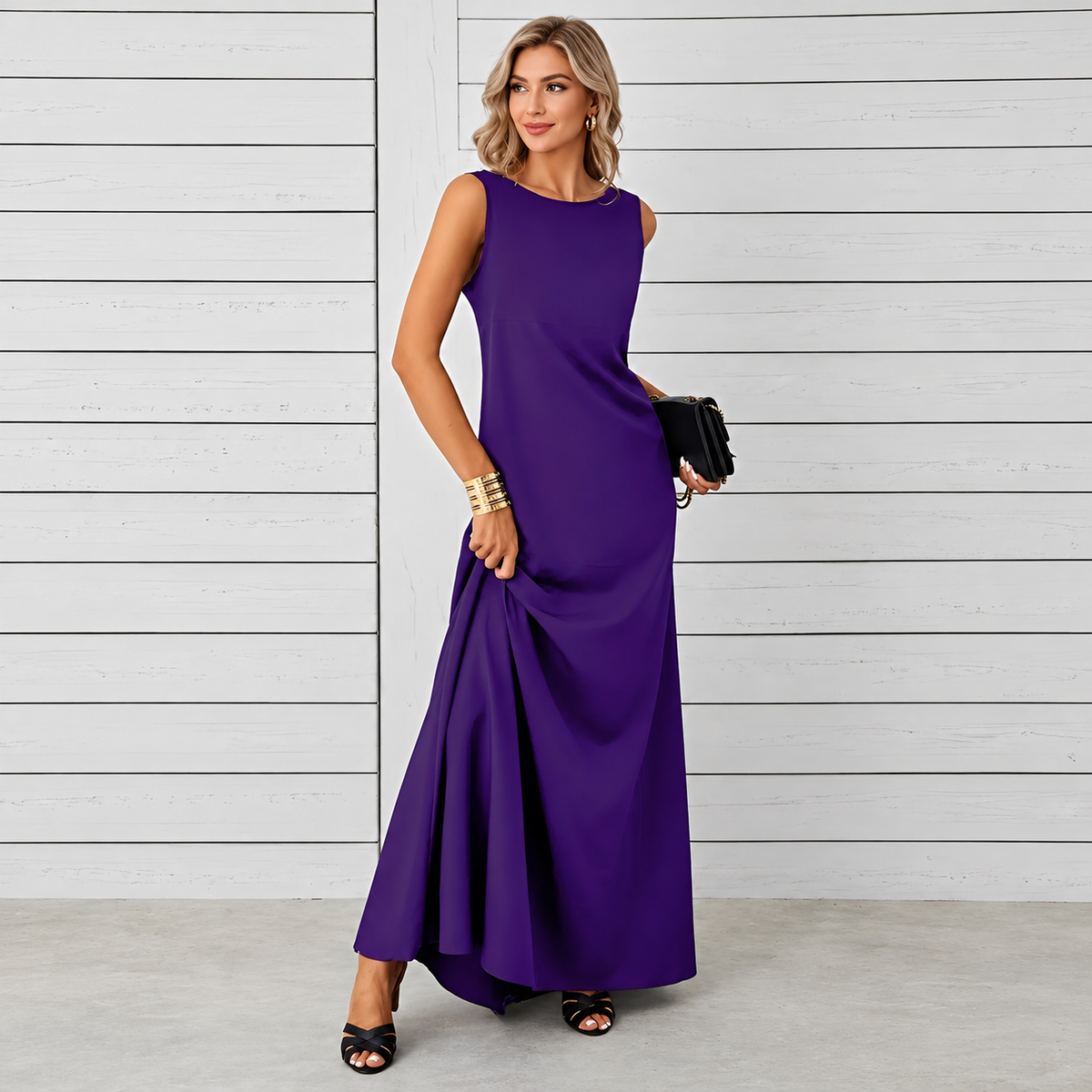 Saranna - Vestido Longo Estiloso para Mulheres