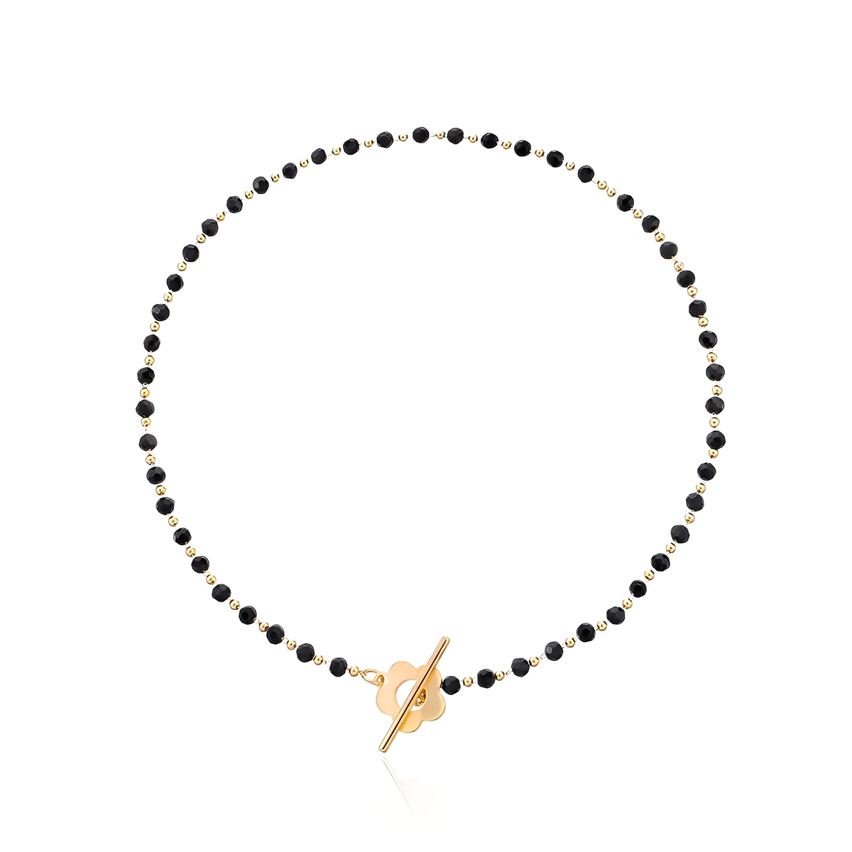 Naya - Colar choker floral com fecho em flores