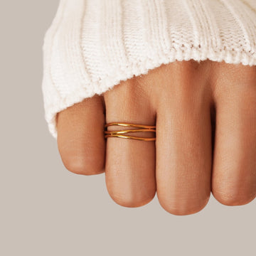 Chris – Bague em ouro laço infinito