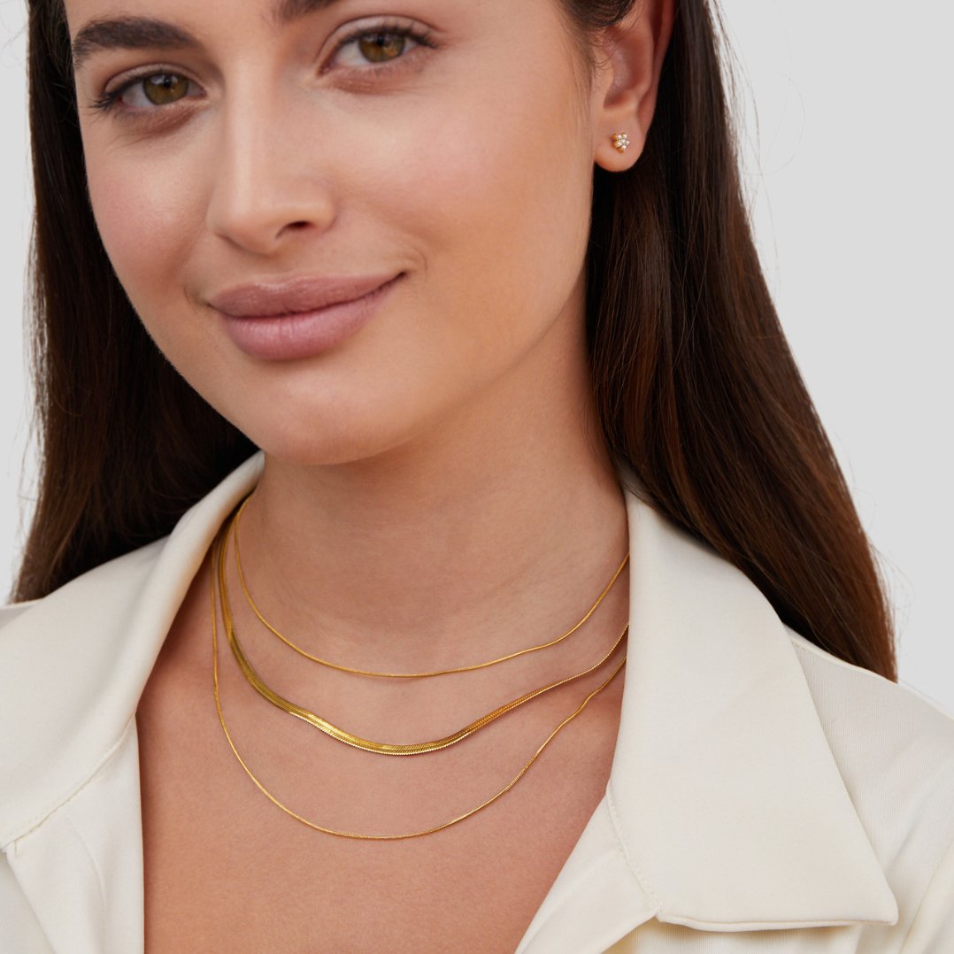 Alix – Colar dourado a vários níveis
