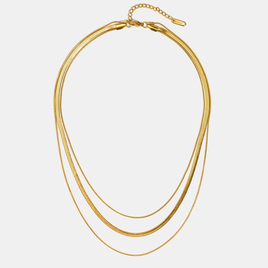 Alix – Colar dourado a vários níveis