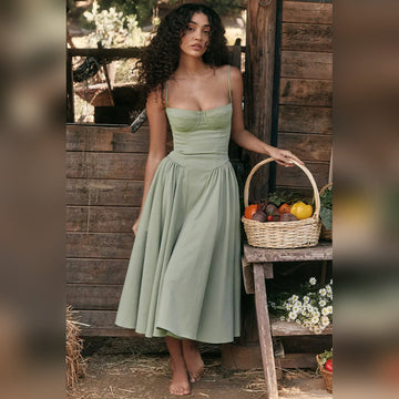 Diana - Vestido Midi com Corsete