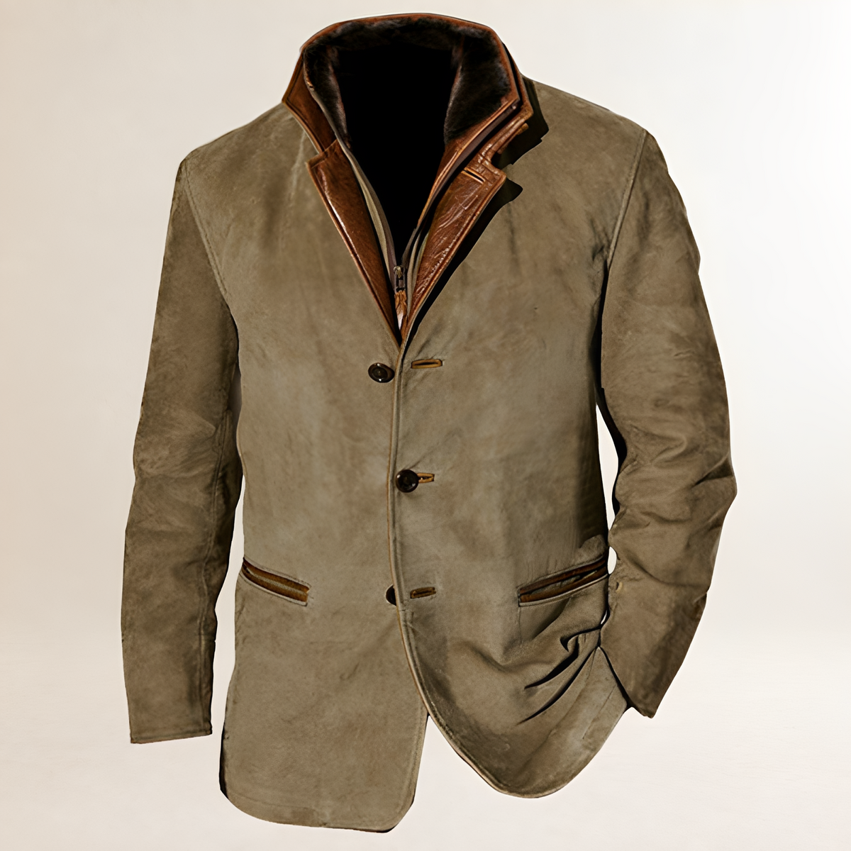 Blazer feminino com duplo botão gola clássica ajuste regular