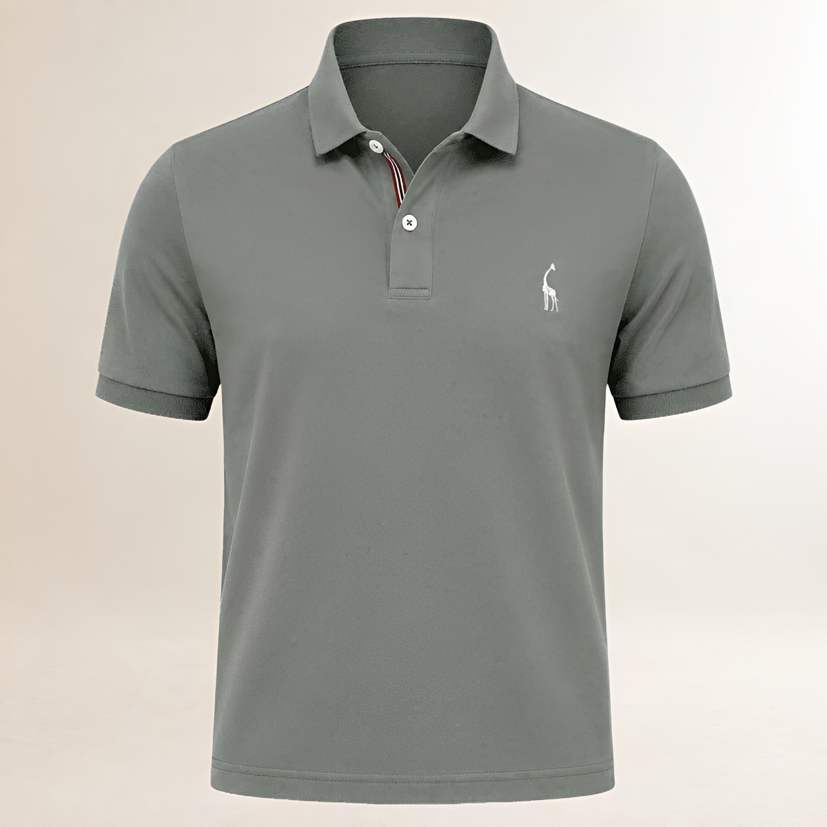 Camiseta polo masculina de corte regular com gola clássica e manga curta - logomarca bordada no peito