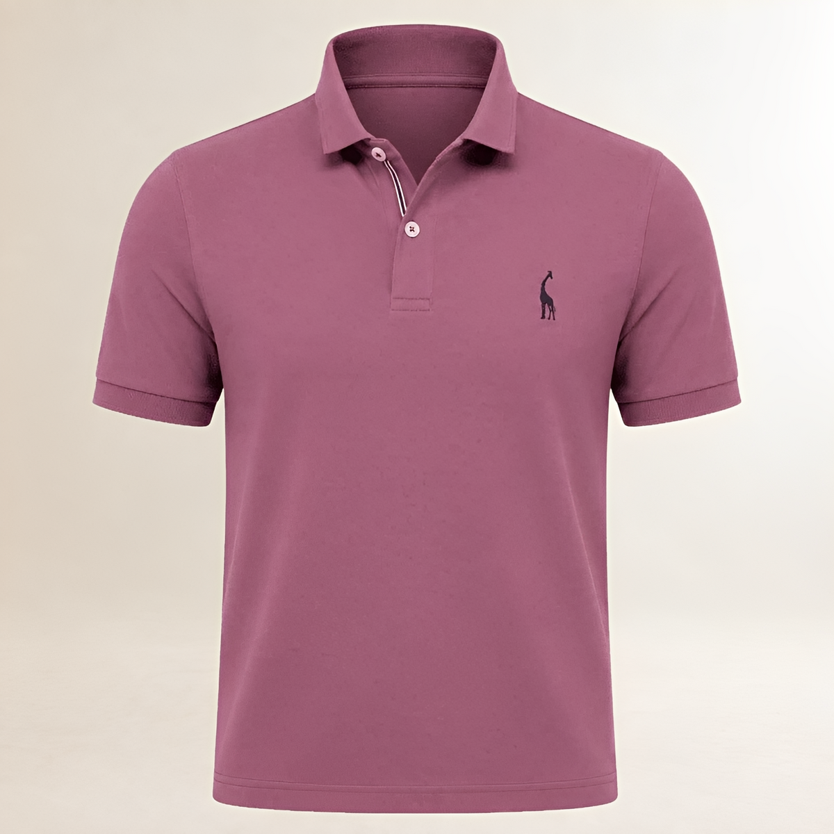 Camiseta polo masculina de corte regular com gola clássica e manga curta - logomarca bordada no peito