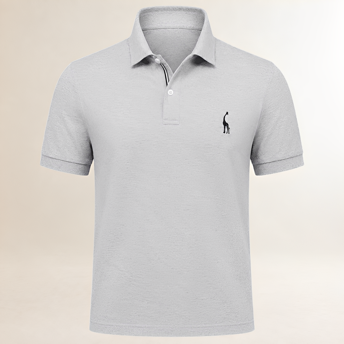 Camiseta polo masculina de corte regular com gola clássica e manga curta - logomarca bordada no peito