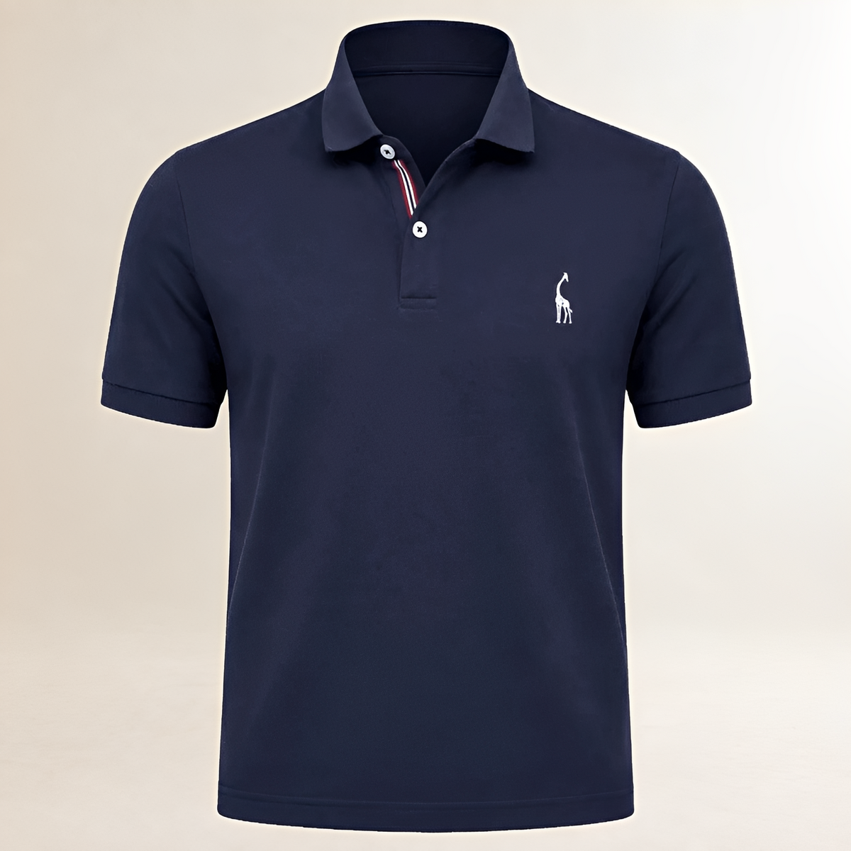 Camiseta polo masculina de corte regular com gola clássica e manga curta - logomarca bordada no peito