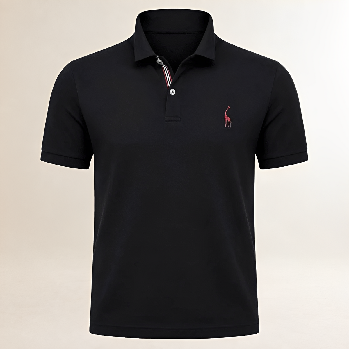 Camiseta polo masculina de corte regular com gola clássica e manga curta - logomarca bordada no peito