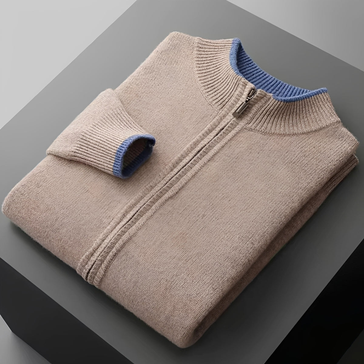 Conjunto de moletom masculino com cardigan zipado e calças - ajuste moderno