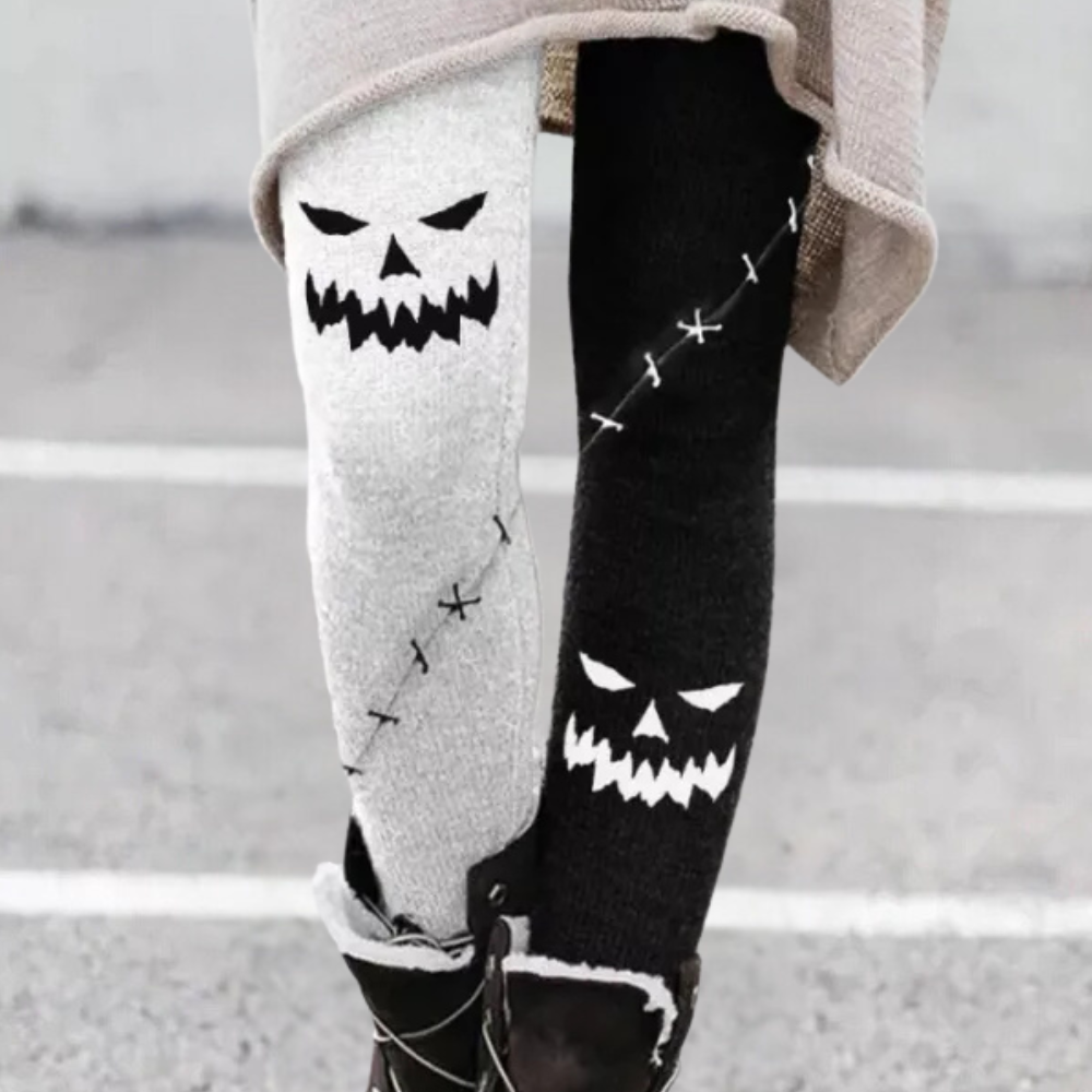 Leggings femininas com estampas exclusivas, cintura elástica e ajuste justo
