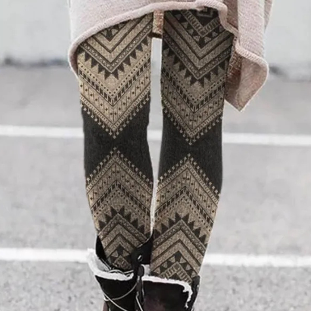Leggings femininas com estampas exclusivas, cintura elástica e ajuste justo