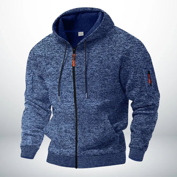 Moletom com Zíper e Bolsos Masculino - Ajuste estruturado com capuz ajustável