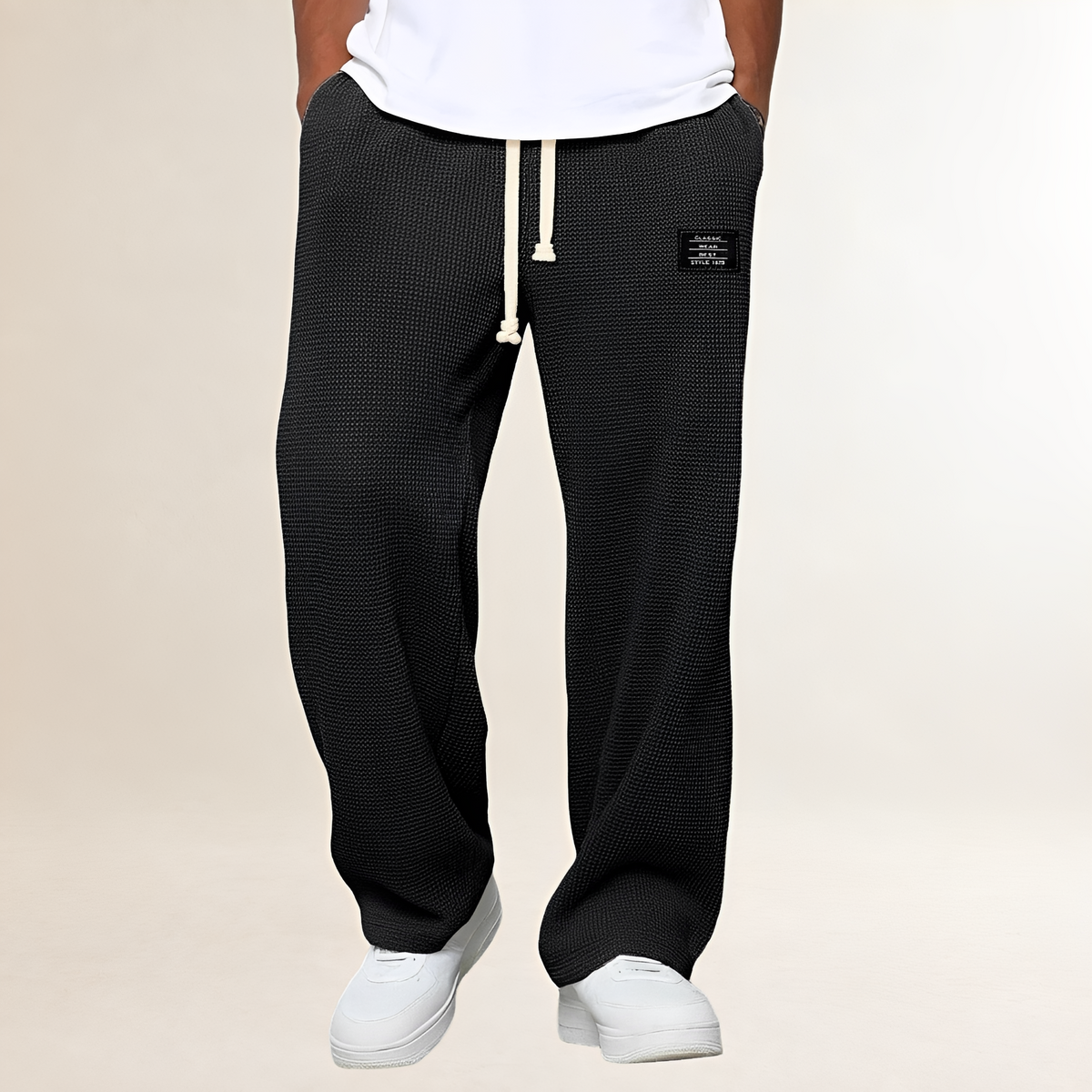 Moletom masculino com cordão, caimento relaxed e estilo casual