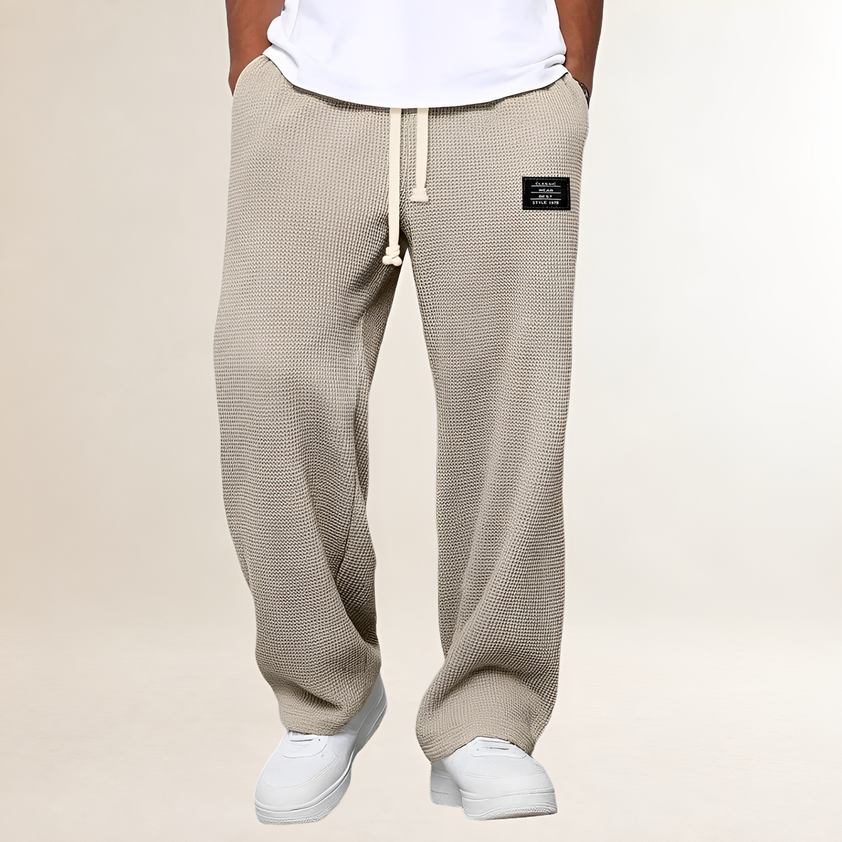 Moletom masculino com cordão, caimento relaxed e estilo casual