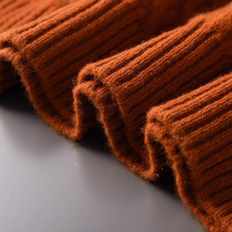 Suéter de Gola Alta Masculino Texturizado com Corte Regular