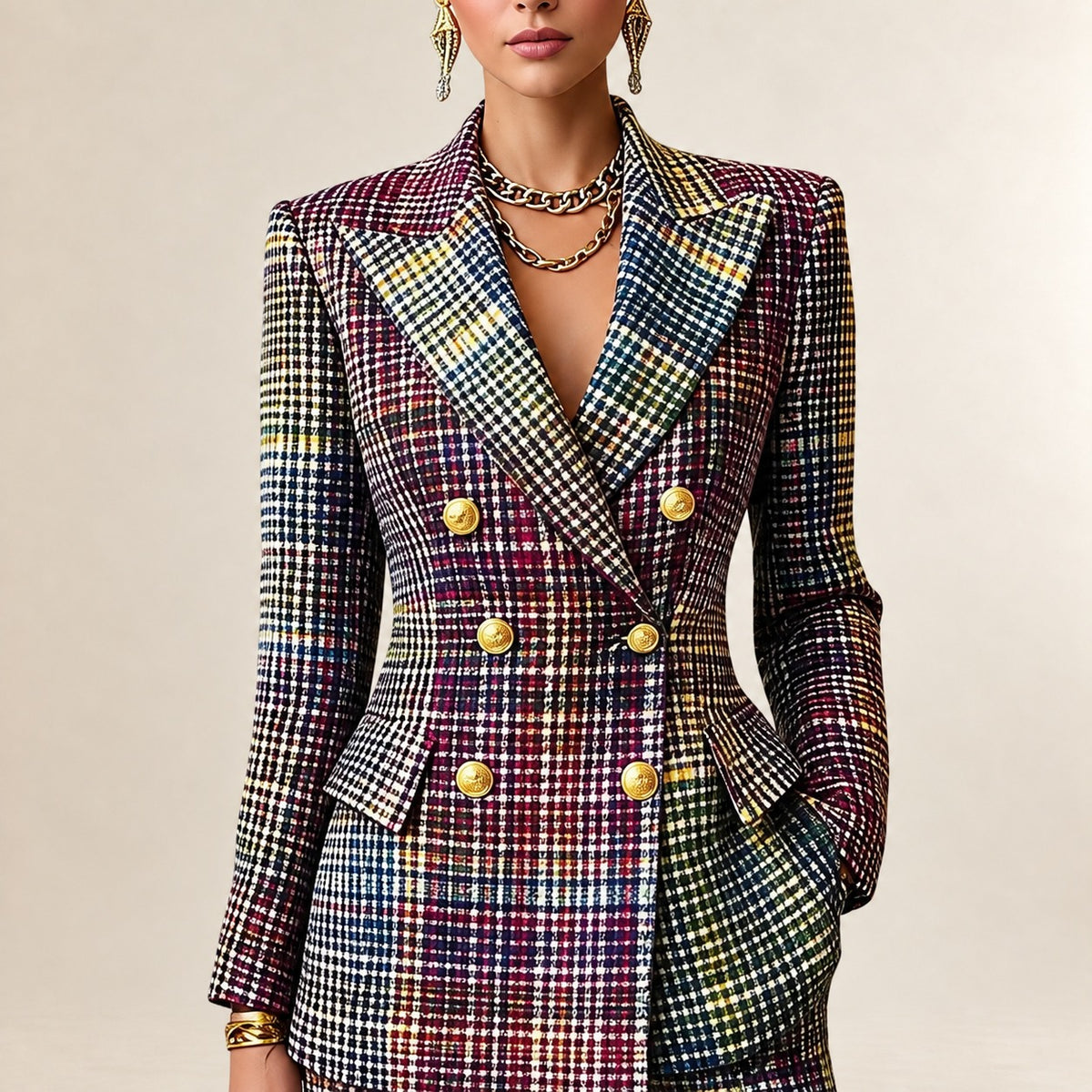 Vestido/Conjunto Feminino X - Blazer X Falta de definição de itens no conjunto