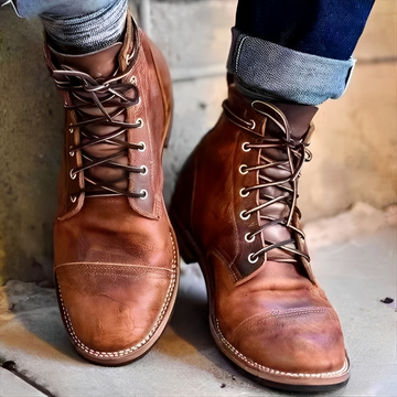 Hanzo - Botas clássicas com cadarço para homem
