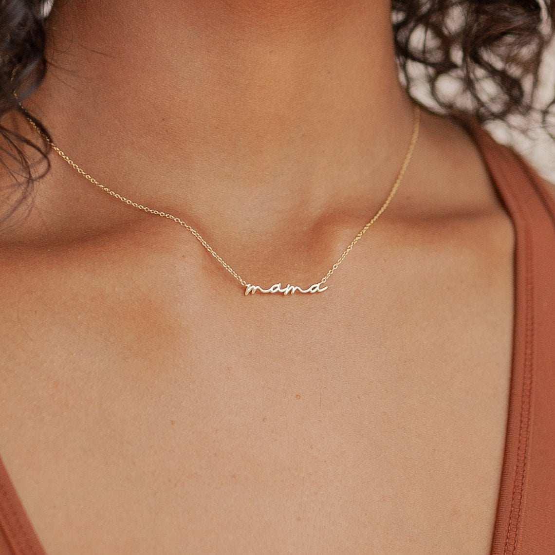 Colar delicado de mãe - colar de mãe