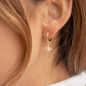 Brincos Huggie Starburst - Brincos em estrela