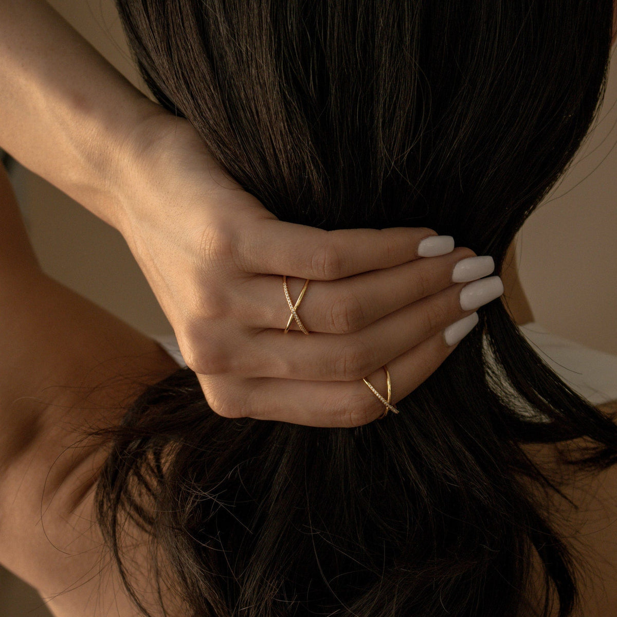Lena – Bague de luxo Pavé X