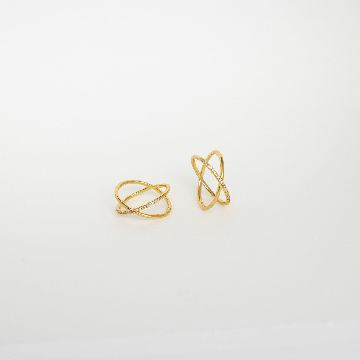 Lena – Bague de luxo Pavé X