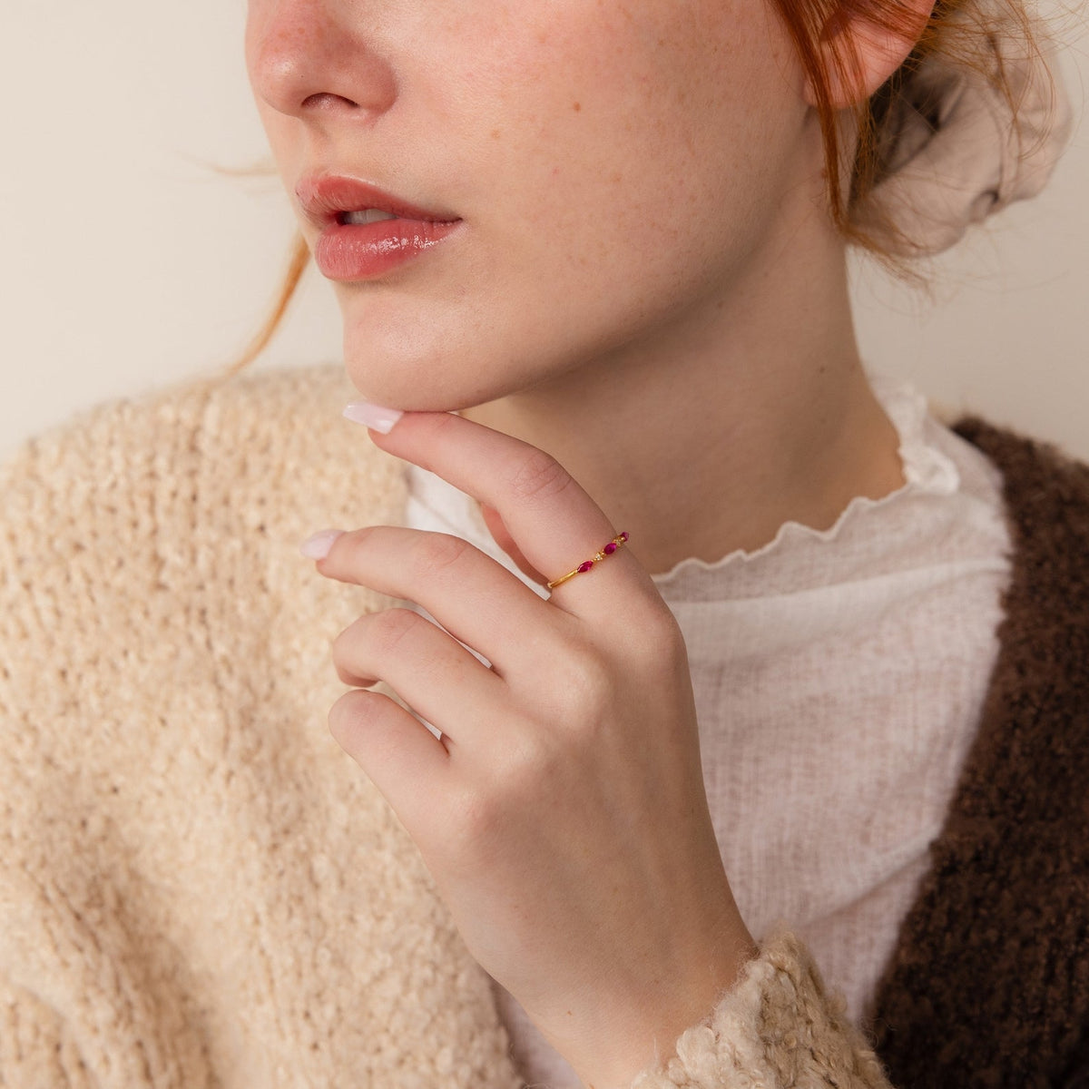 Quinn – Anel Triplo Marquise