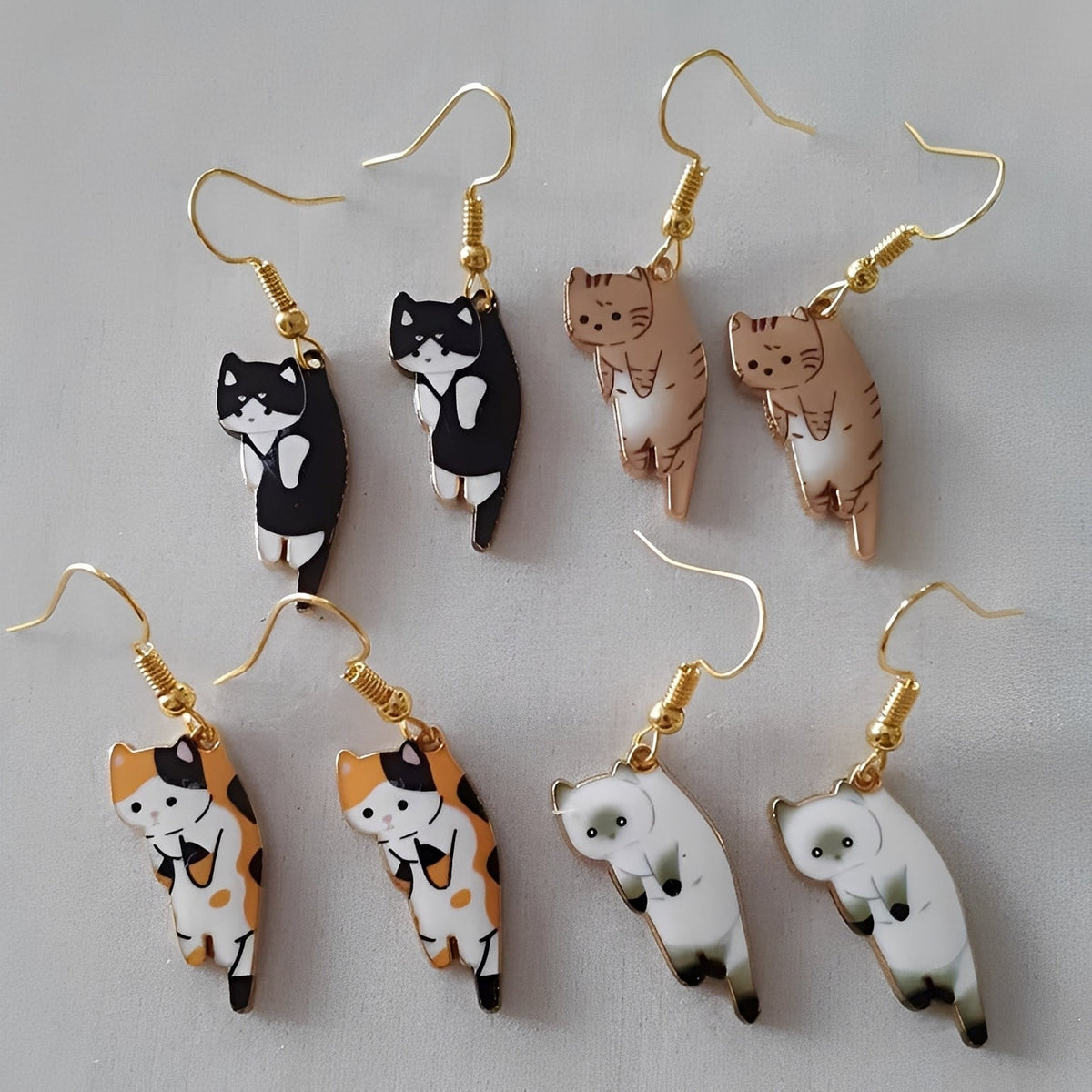 Kate – brincos pendentes de gato