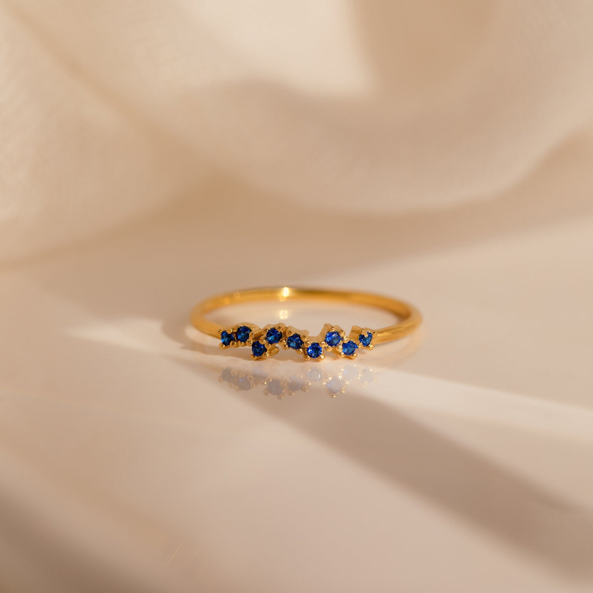 Lila – Bague pequena de cluster