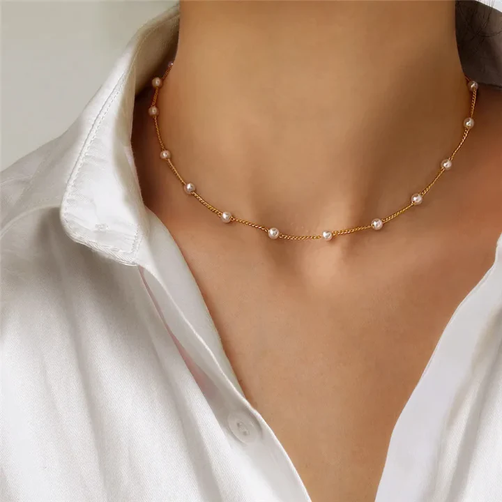 Noelia – Colar elegante com pequena pérola