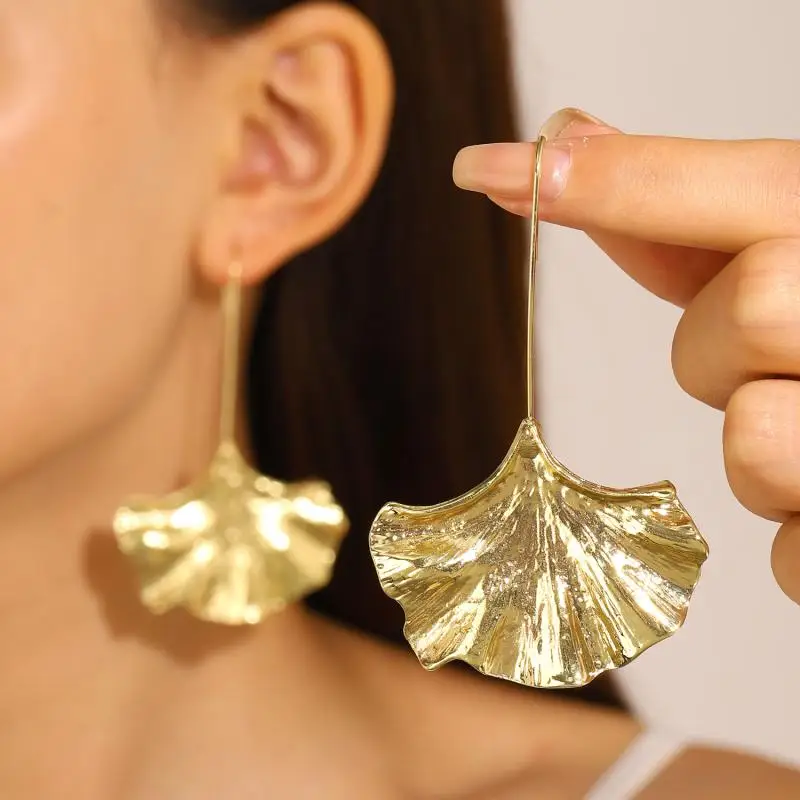 Bliss – Boucles d'oreilles pétales vintage douradas