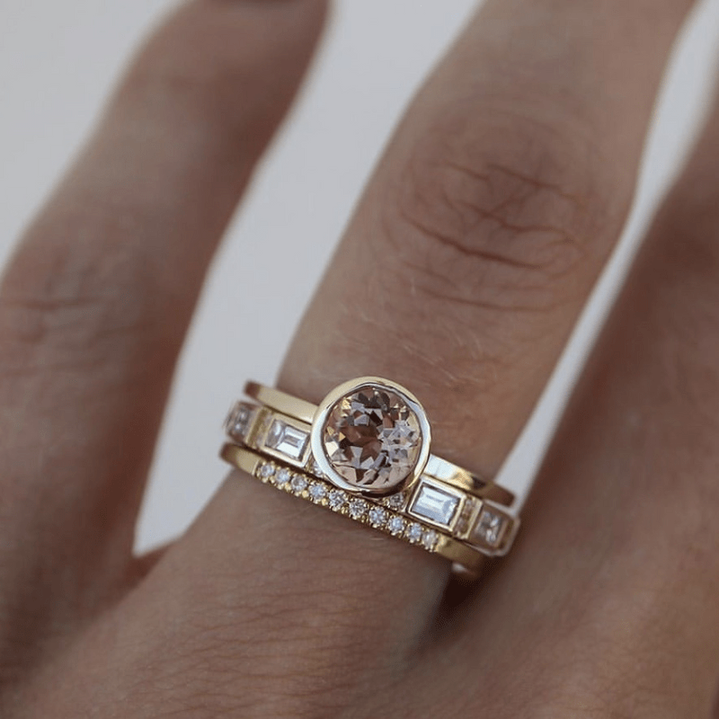 Soline – Bague com detalhe cravado