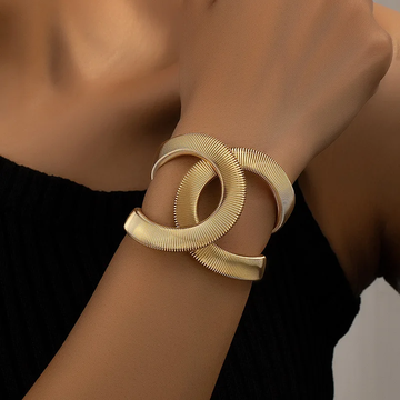 Celia – Bracelete duplo elegante em ouro