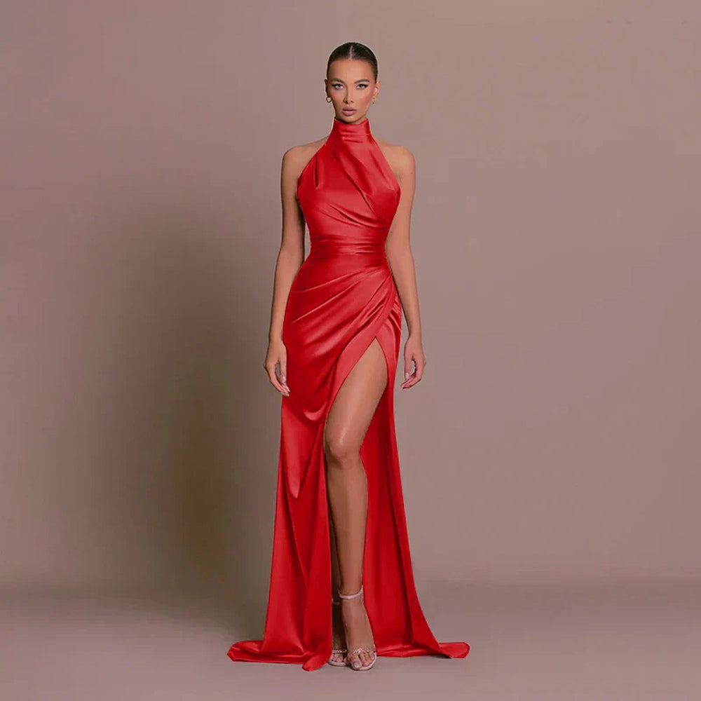 Avigail - Elegante Vestido de Festa com Alta Fenda