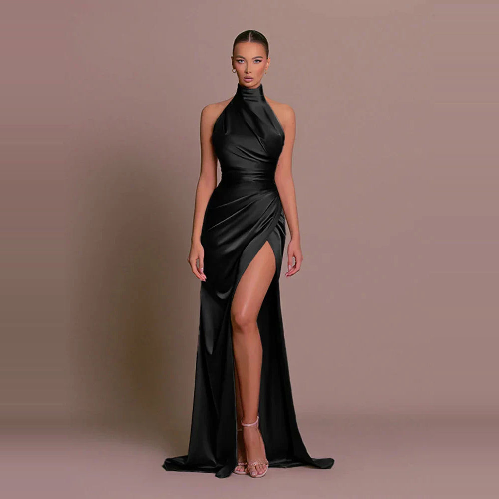 Avigail - Elegante Vestido de Festa com Alta Fenda