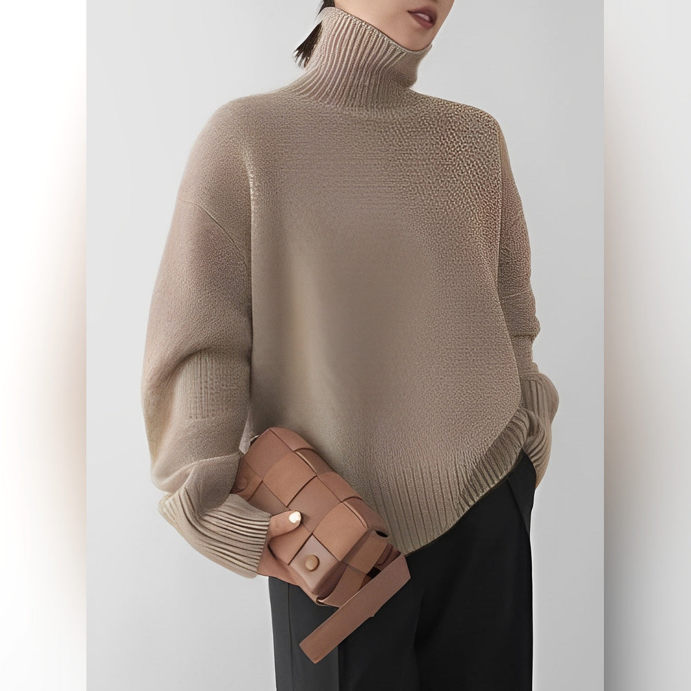 Yvette – Pullover com Gola Alta para Mulheres
