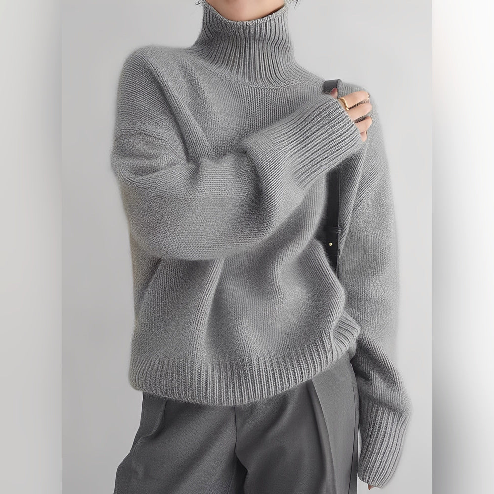 Yvette – Pullover com Gola Alta para Mulheres