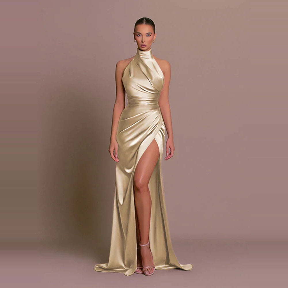 Avigail - Elegante Vestido de Festa com Alta Fenda