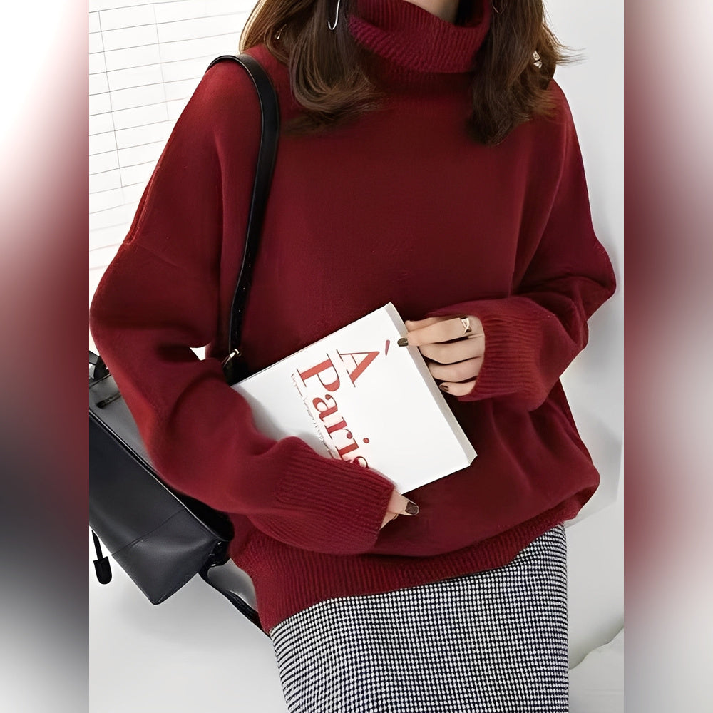 Yvette – Pullover com Gola Alta para Mulheres