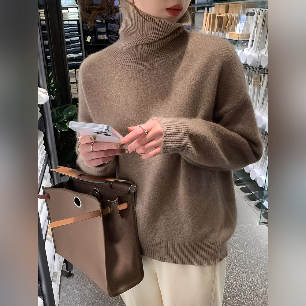 Yvette – Pullover com Gola Alta para Mulheres