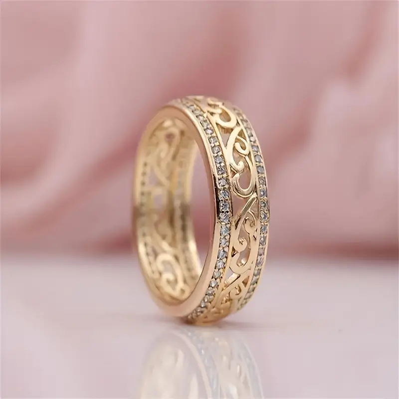 Elena – Bague dourada oculta brilhante