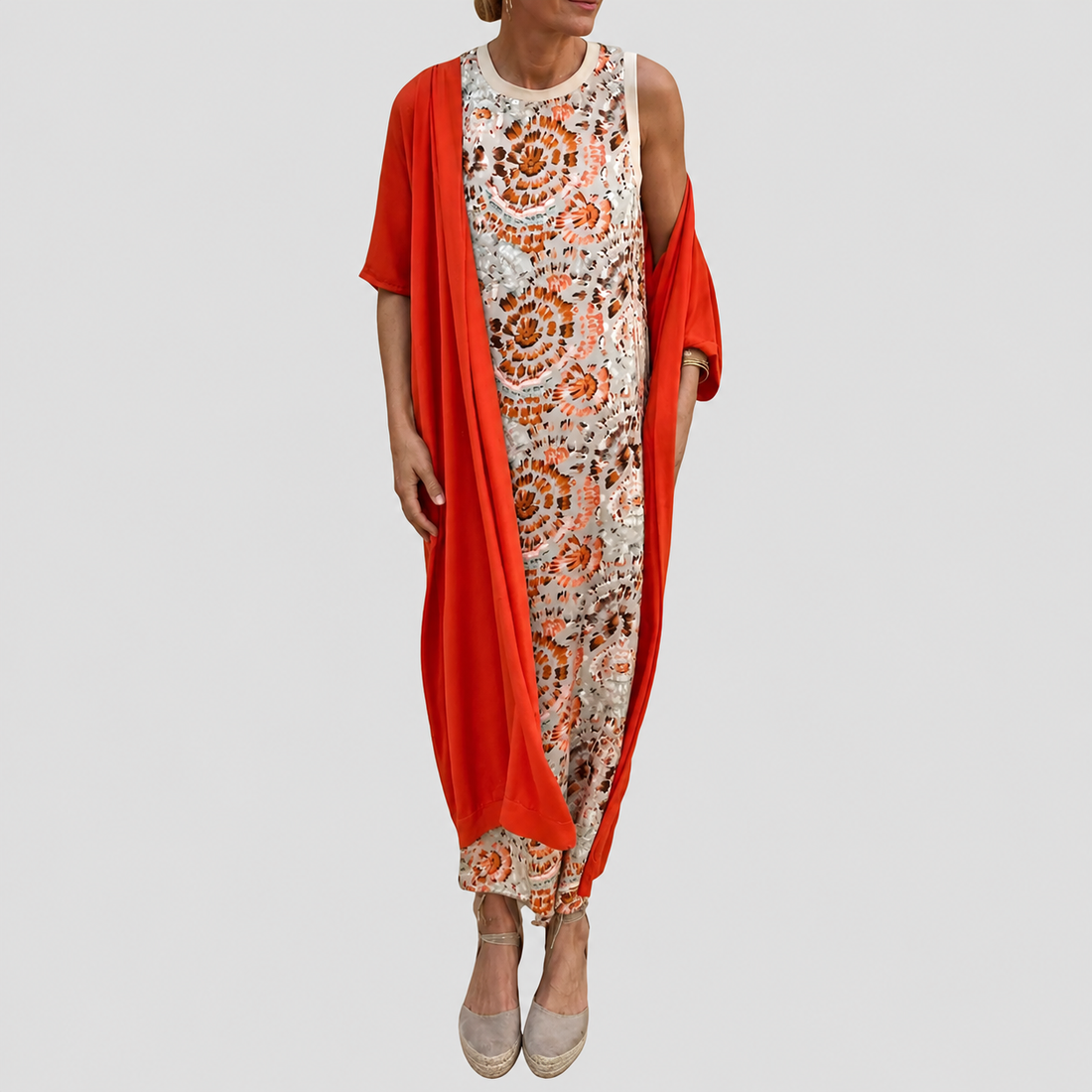 Hanna - Conjunto Casual de Vestido de Duas Peças