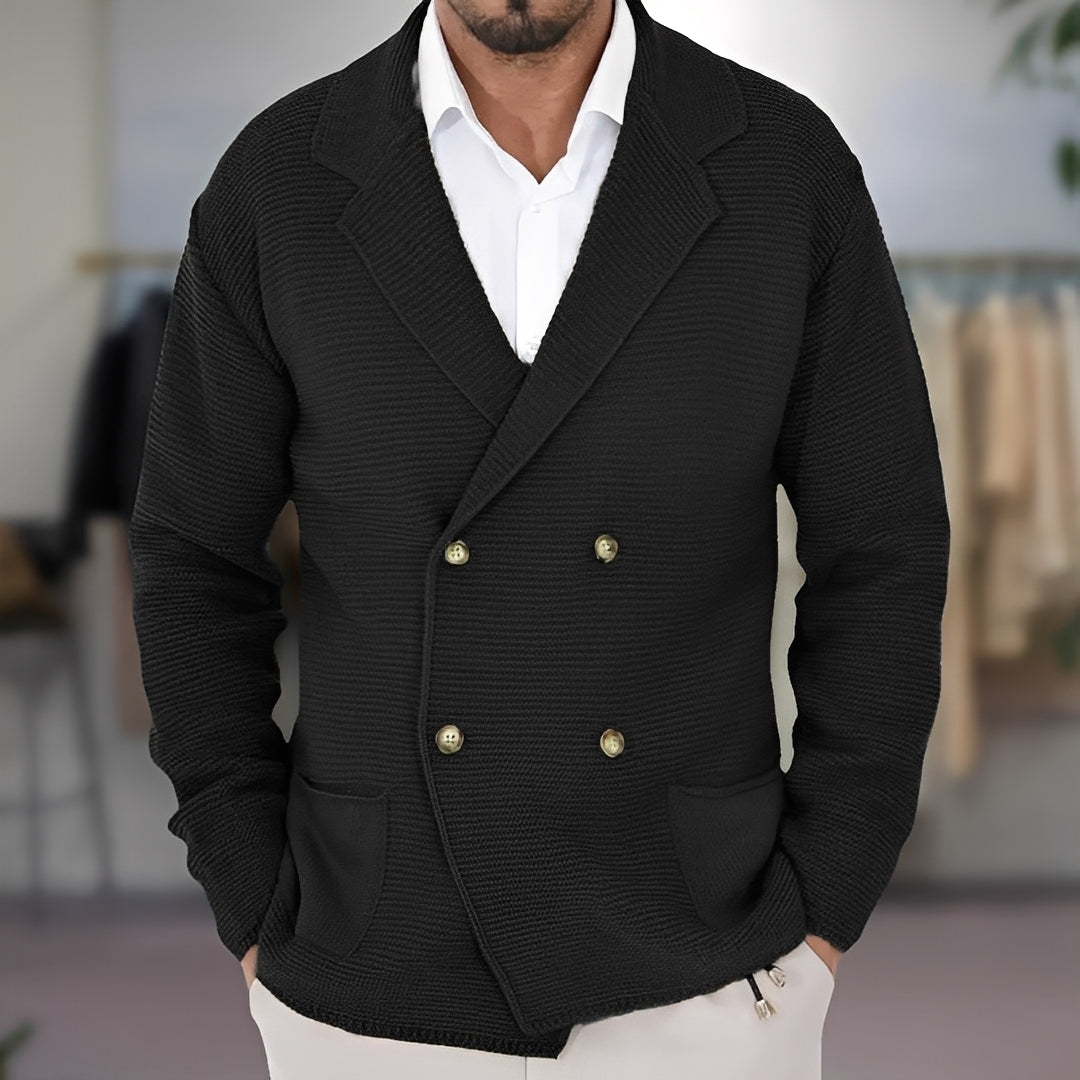 Alfred - Casual Two-Button Sweater Jacket for Men