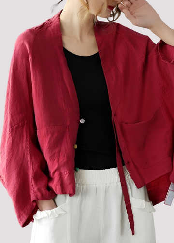 Tilly - Cardigan casual e folgado com bolsos para mulheres
