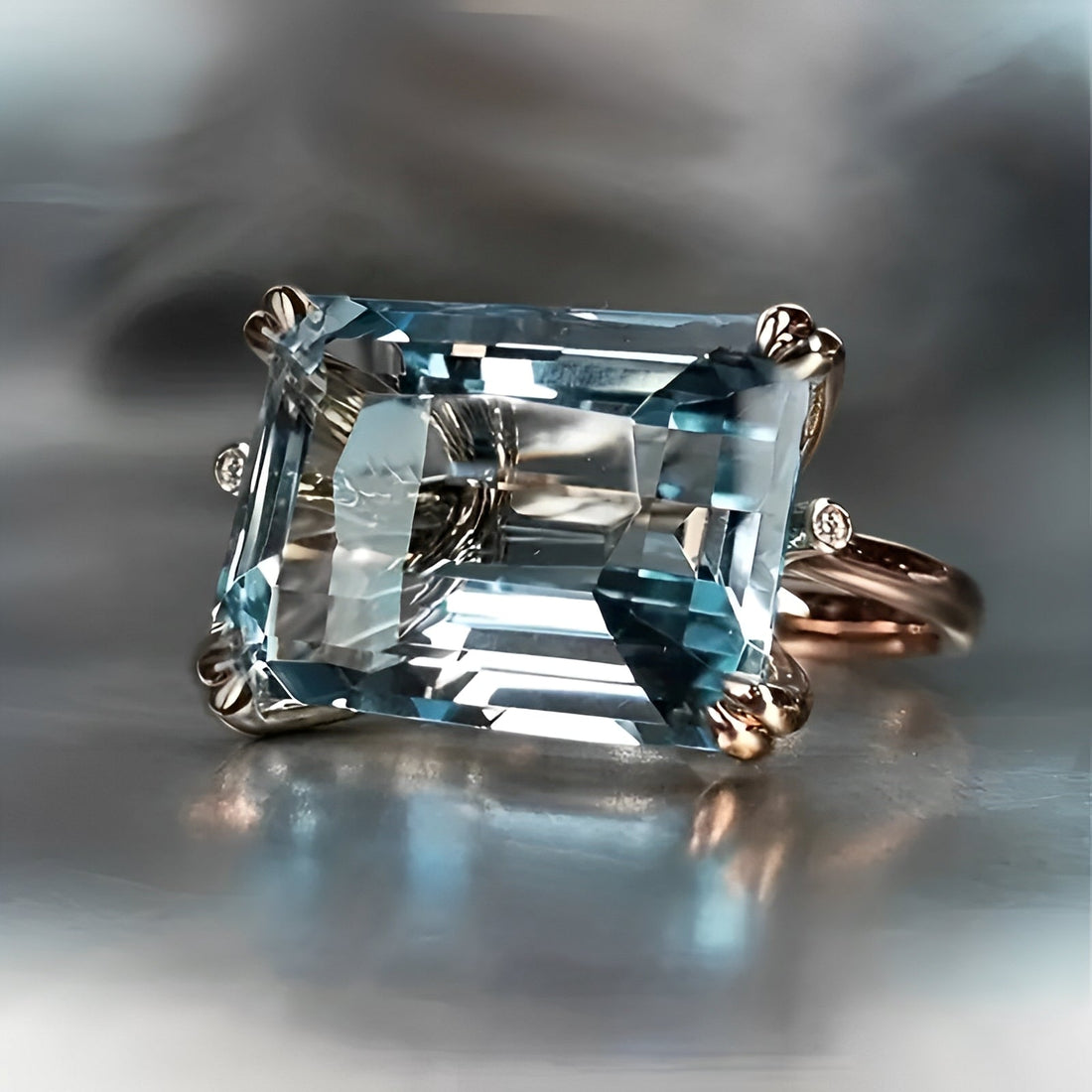 Yvaine – Bague vintage azul