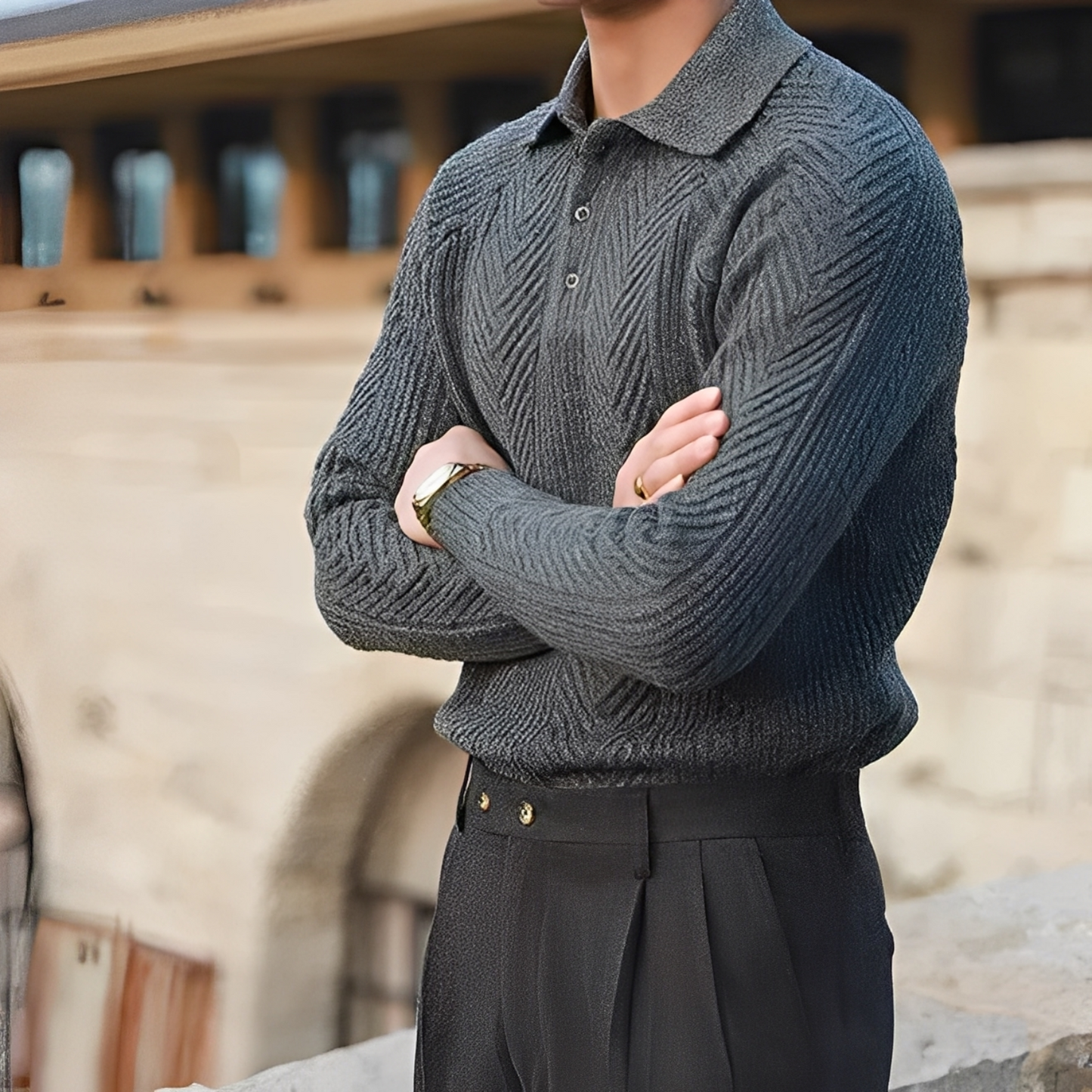 Darius – Knitted Sweater with Long Sleeves