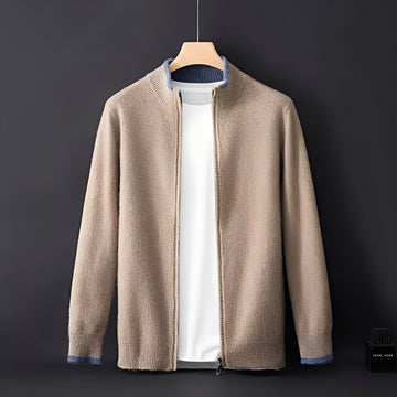 Brendon - Cardigan Casual com Fecho para Homens
